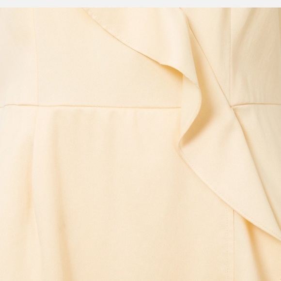 Oliver Bonas cloud frilled midi dress buttermilk size 12‎ NWT ruffle tie back - Picture 2 of 13